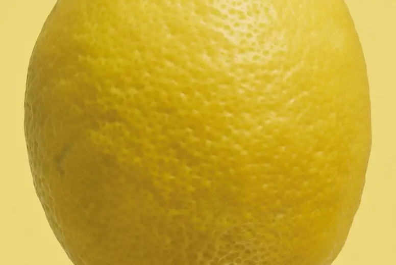 Close Up Dimples On Vibrant Whole Yellow Lemon Photo (258031 ...