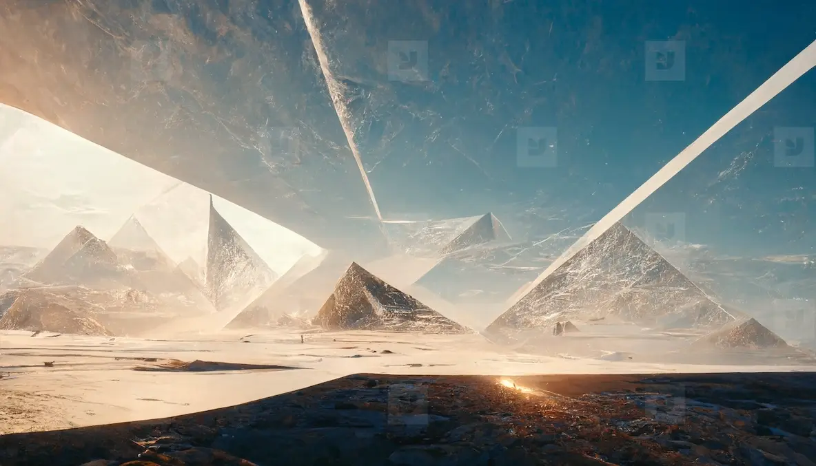Pyramid Shapes Abstract Photo (260291) - YouWorkForThem