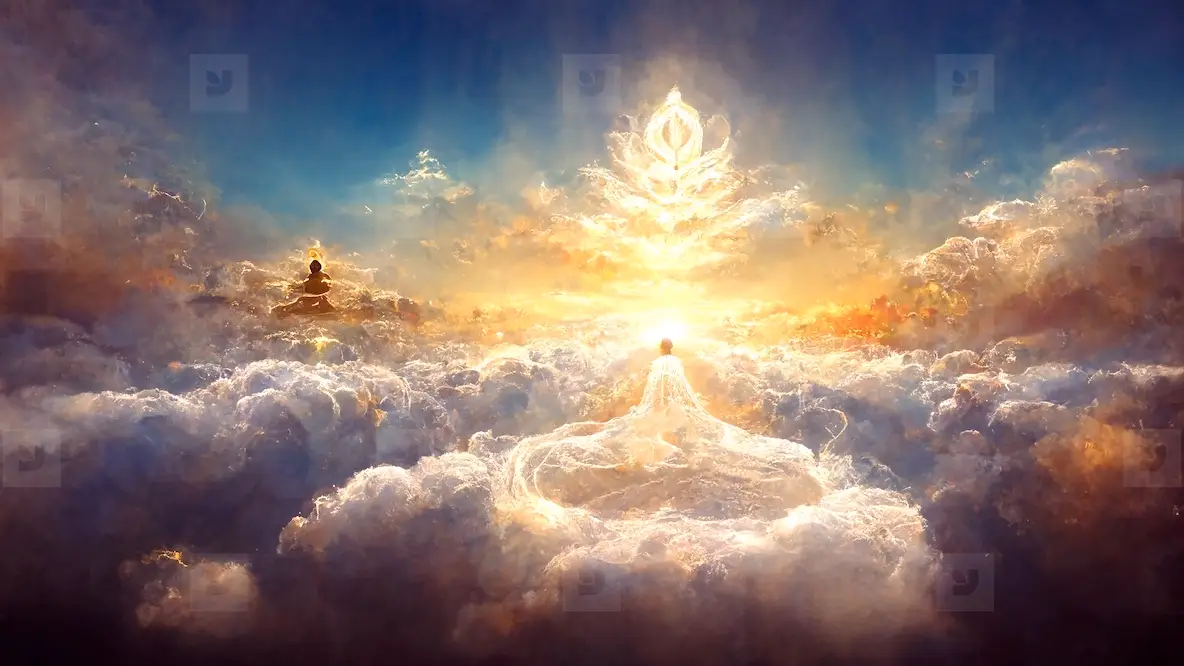 Abstract Digital Art Meditation Enlightenment God Heaven Backgro Photo ...