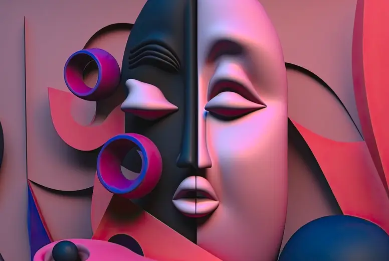 Abstract 3d Portraits 1