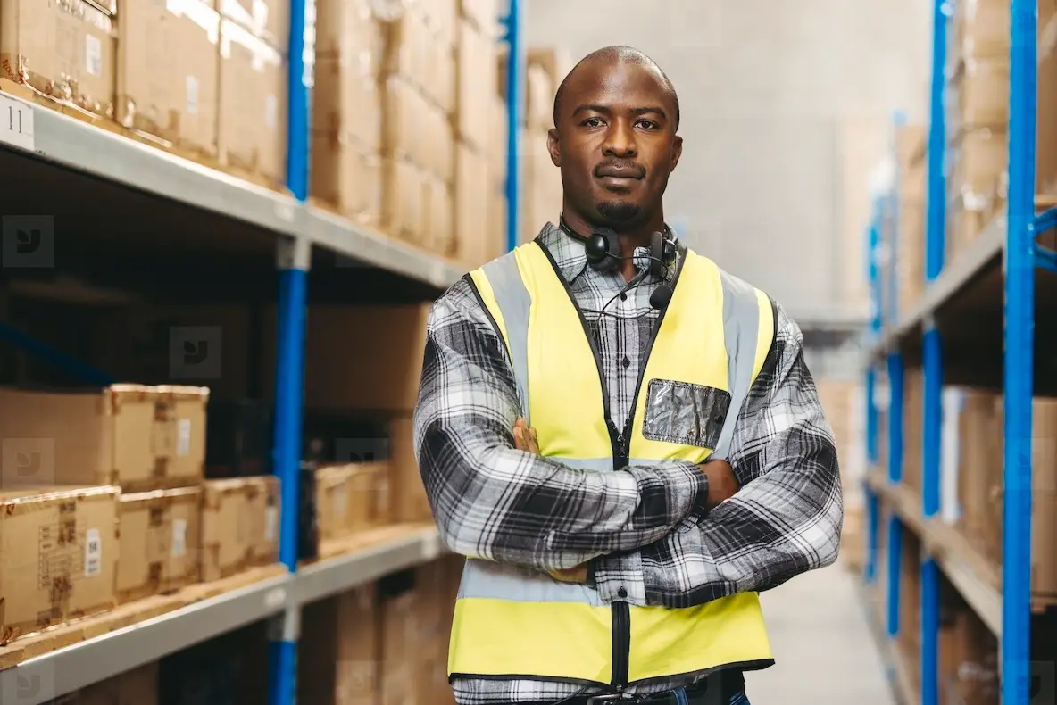 Male Warehouse Picker Looking At The Camera Photo (270385) - YouWorkForThem