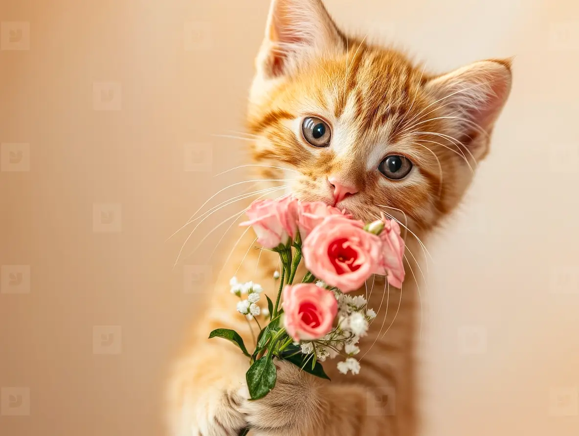 Animal, Animal: Flower Check in Orange Animal, Animal: Flower Check in Orange