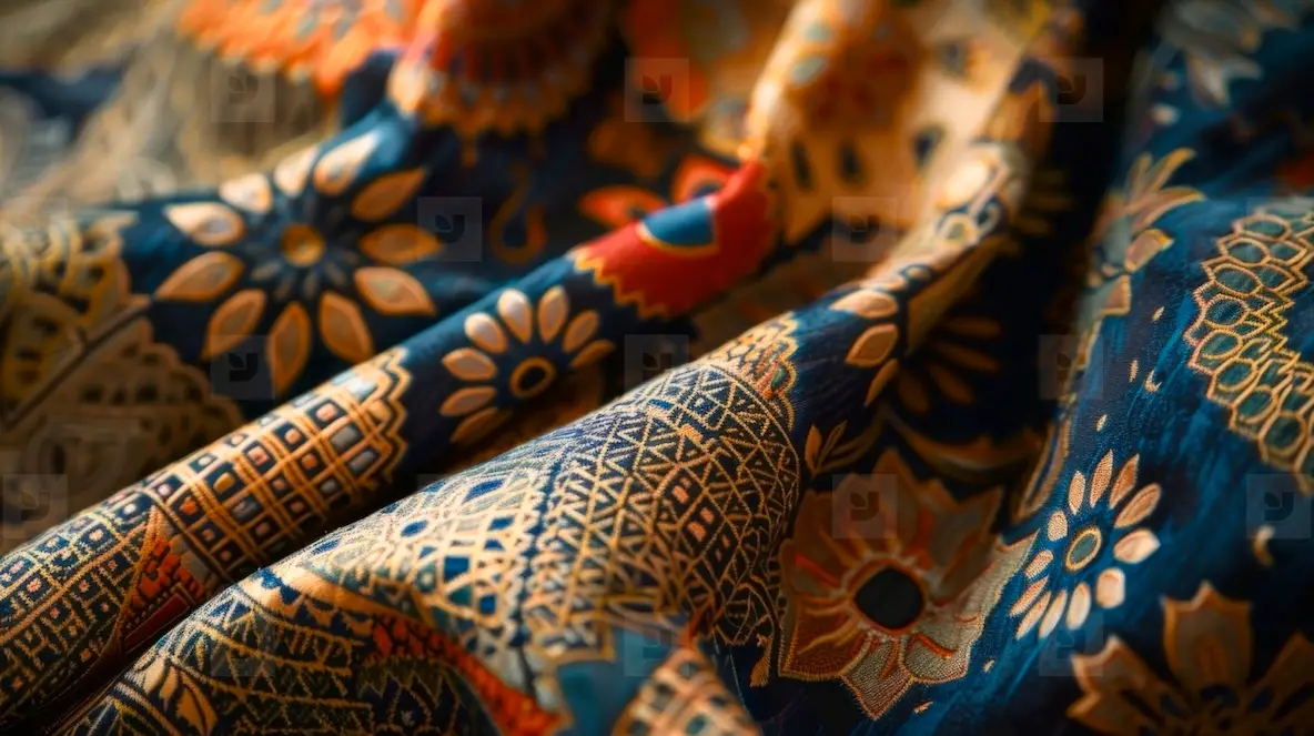 Asian Fabric Pattern Photo (291563) - YouWorkForThem