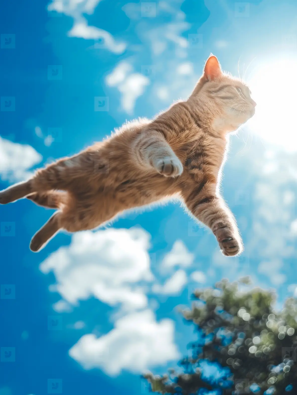 Flying Cat Photo (297996) YouWorkForThem