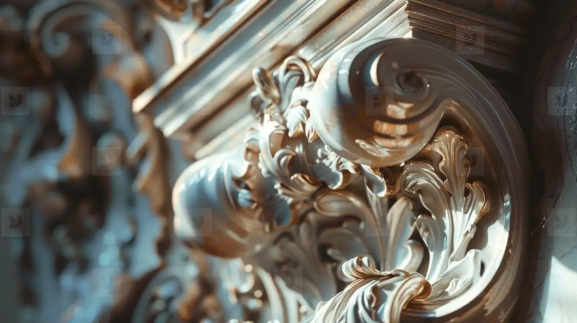 Relief Ornament In Rococo Style In The Palace Photo (301282 ...