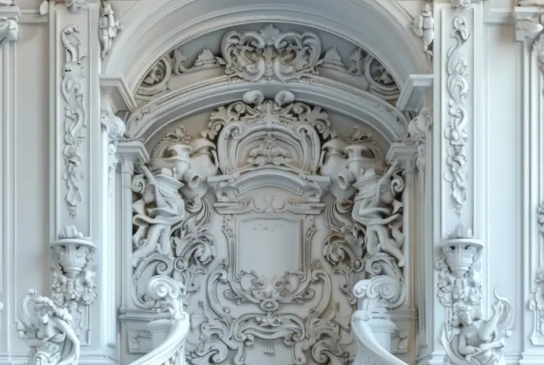 Relief Ornament In Rococo Style In The Palace Photo (301287 ...