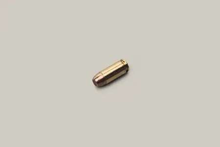 Studio shot 40 bullet cartridge
