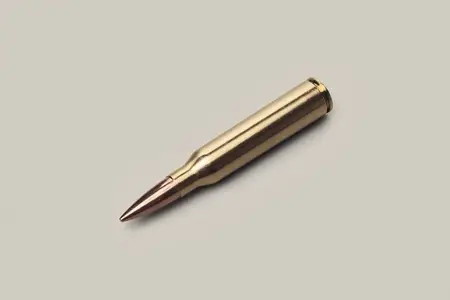 Studio shot 338 bullet cartridge