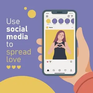 Social Media Use Campaign with Smartphone