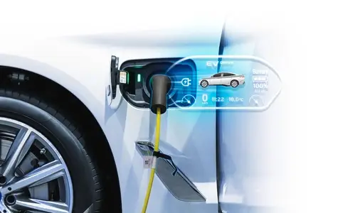 Power cable pump plug in charging power to electric vehicle EV c