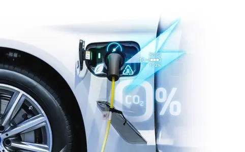 Power cable pump plug in charging power to electric vehicle EV c