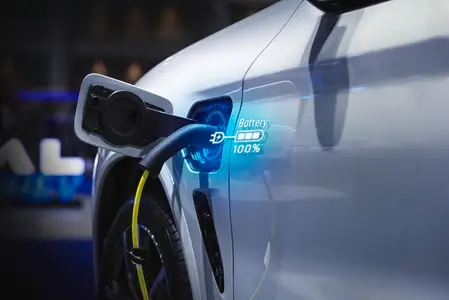 Power cable pump plug in charging power to electric vehicle EV c