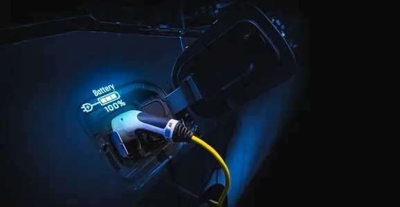 Power cable pump plug in charging power to electric vehicle EV c