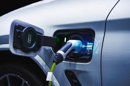 Power cable pump plug in charging power to electric vehicle EV c