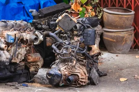 Used engines car from Japan are being disassembled for sale as s