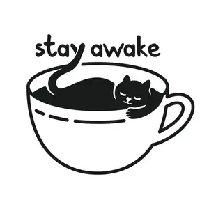 Stay Awake Coffee Cat