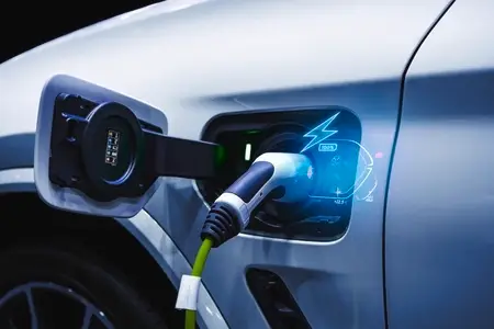 Power cable pump plug in charging power to electric vehicle EV c