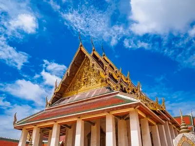 Inside Golden mountain  Phu Khao Thong at Wat Saket one of Ban