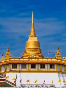 Inside Golden mountain  Phu Khao Thong at Wat Saket one of Ban
