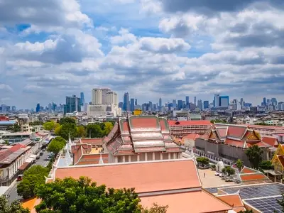 BANGKOK  THAILAND   AUGUST 25  2025  A birds eye view of Bangk