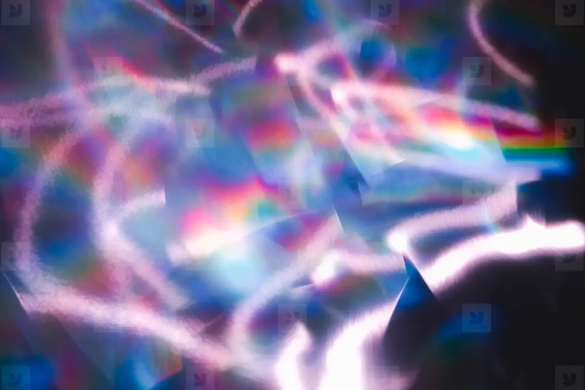 Soft Colorful Abstract Background With Blurred Light Reflections In ...