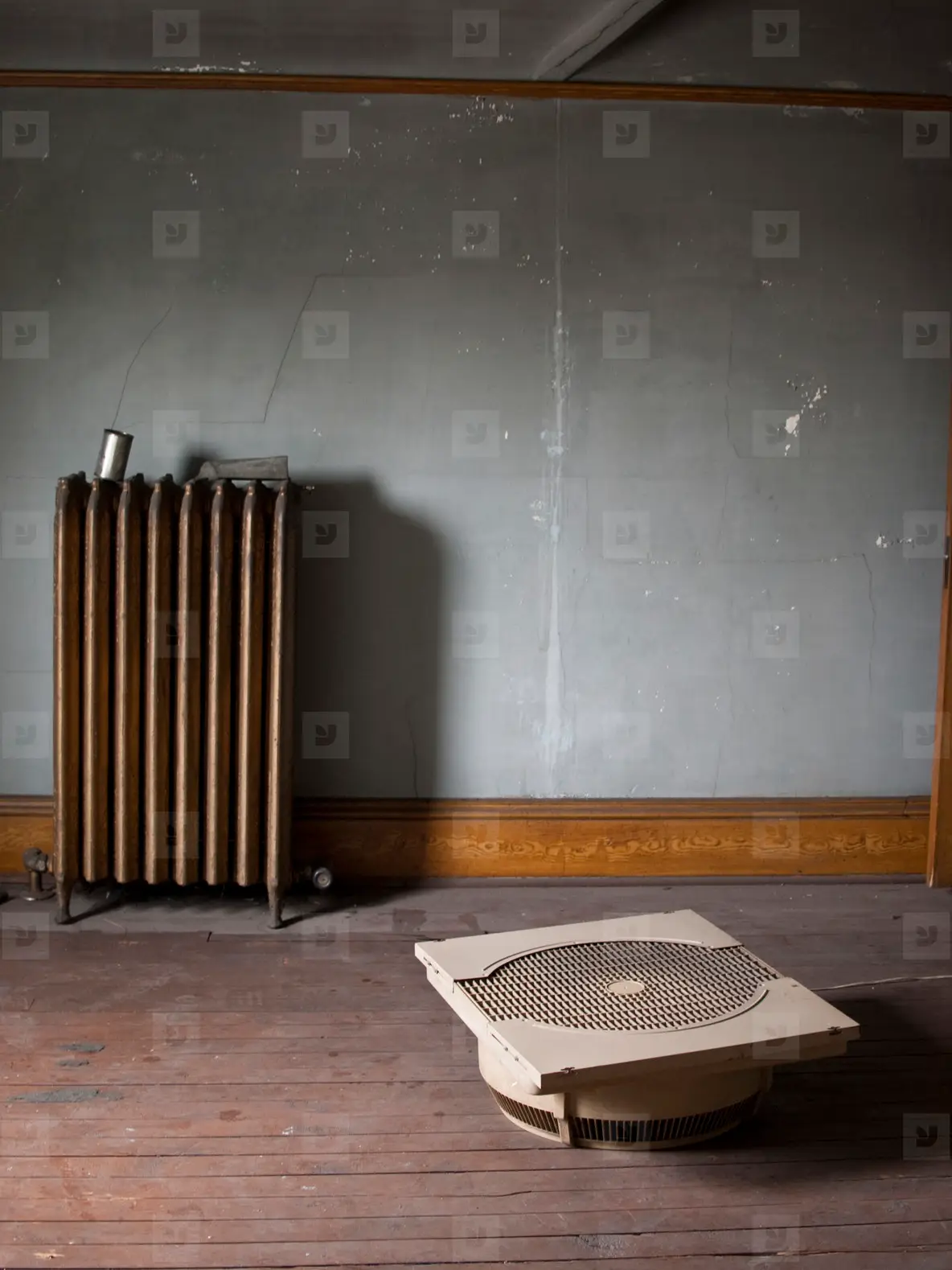 Creepy Attic Radiator Photo (33447) - YouWorkForThem