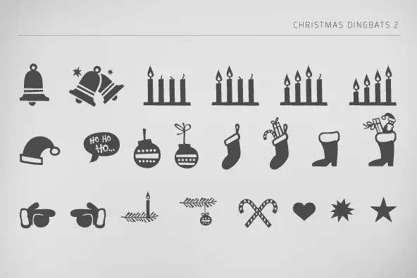 Christmas Dingbats 2 Font - FontPath