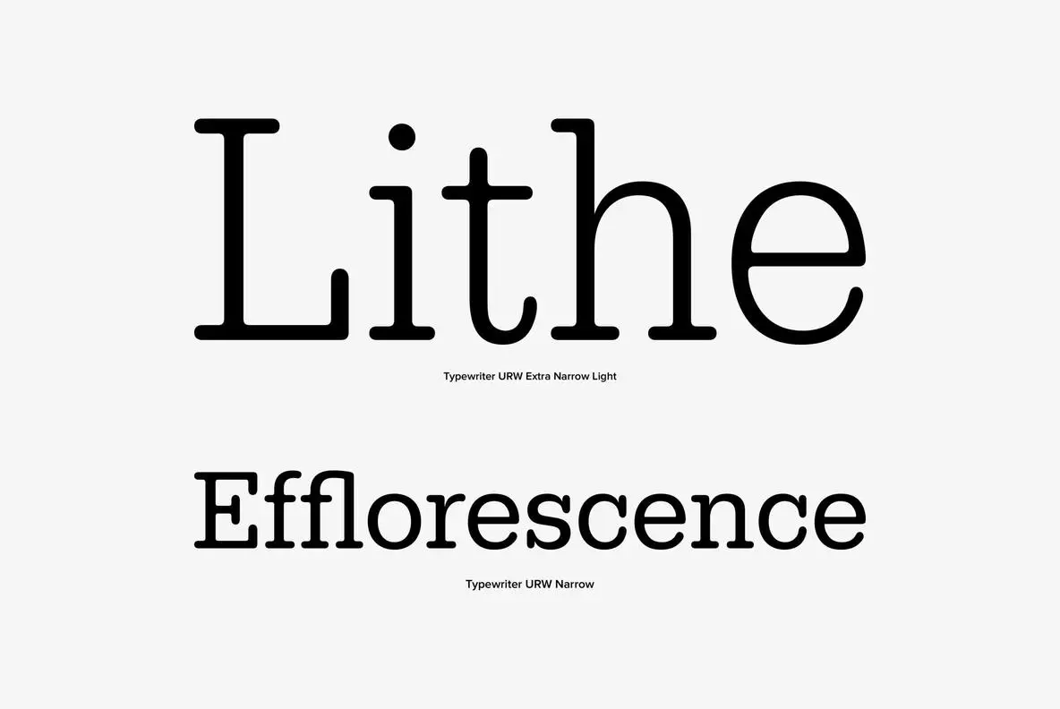 URW Typewriter Font YouWorkForThem