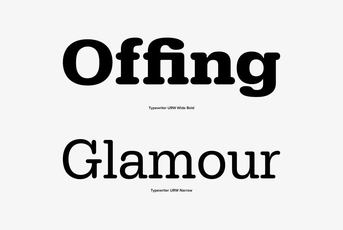 URW Typewriter Font YouWorkForThem