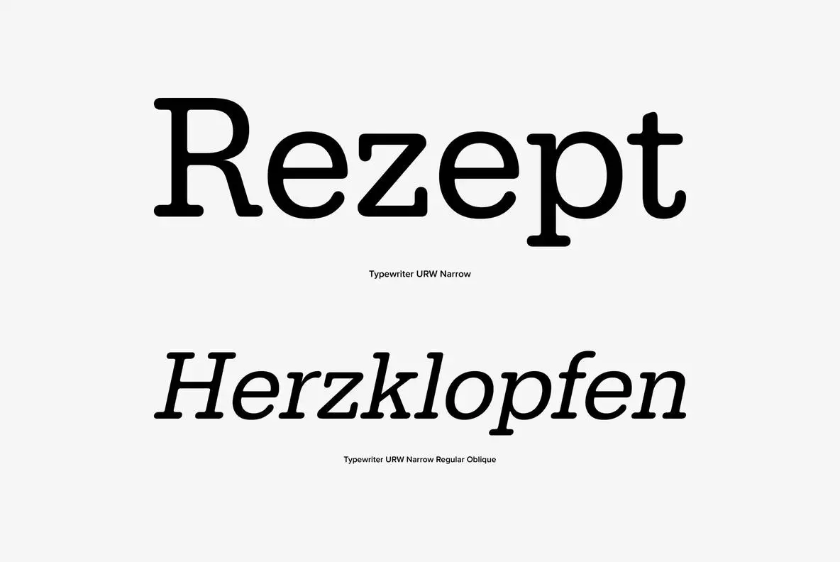 URW Typewriter Font YouWorkForThem