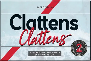 Clattens Font Duo