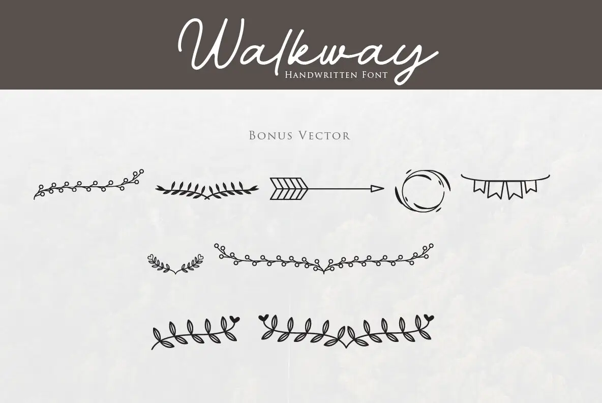 Walk In Typography Walkway Font - Fontpath