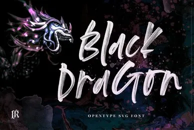Black Dragon SVG Font