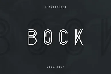Bock   Logo Font