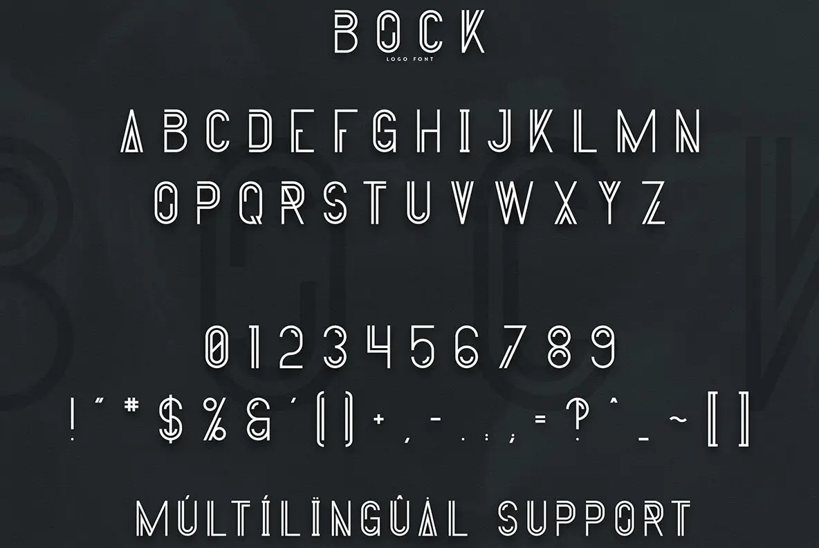 Bock - Logo Font - YouWorkForThem