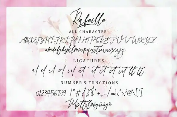 Rafael Script Font Rafailla Font - Fontpath