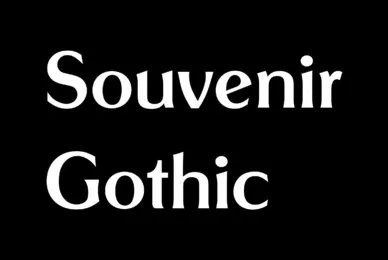 Souvenir Gothic
