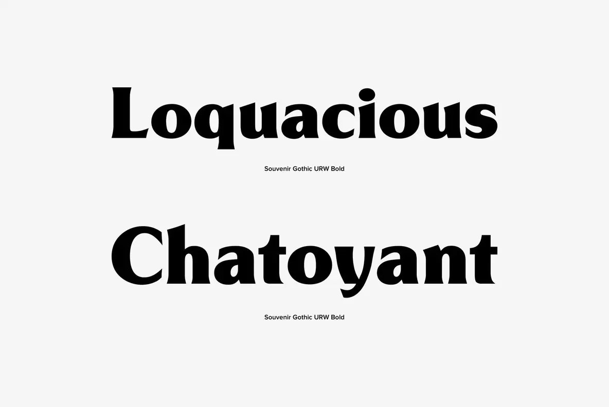 Souvenir Gothic Font YouWorkForThem