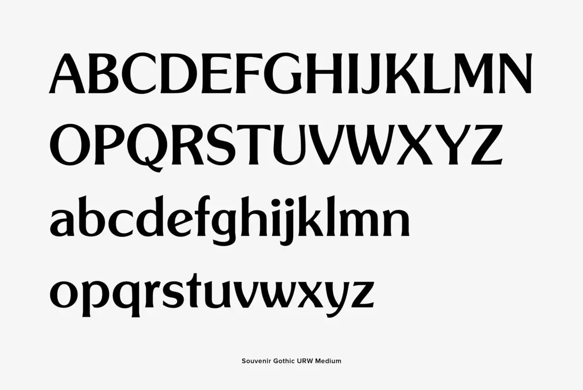 Souvenir Gothic Font YouWorkForThem