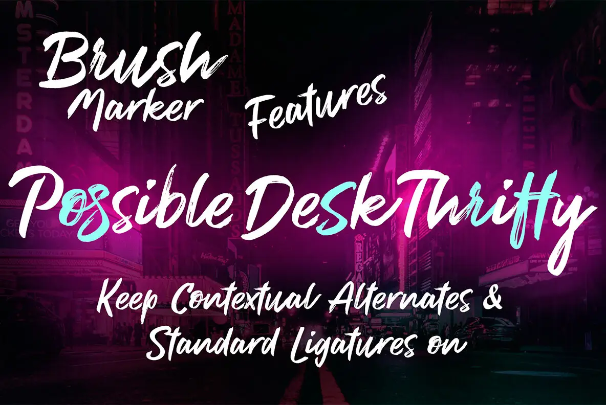 Brush Marker Font YouWorkForThem