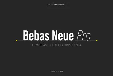 Bebas Neue Pro