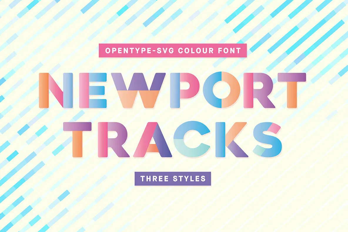 Newport Tracks Colour Font