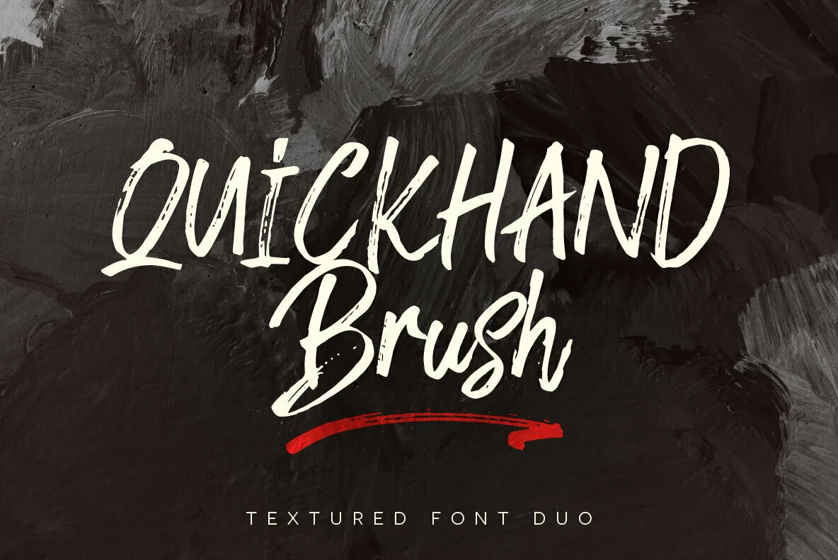 Quickhand Duo Font - YouWorkForThem