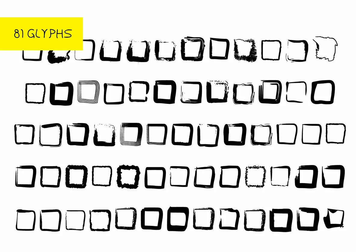BM Graphics - Squares Font - Fontpath