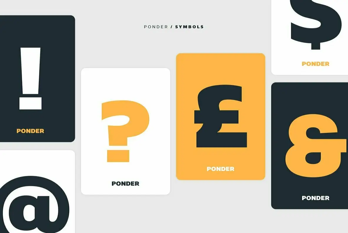 Ponder Font - YouWorkForThem