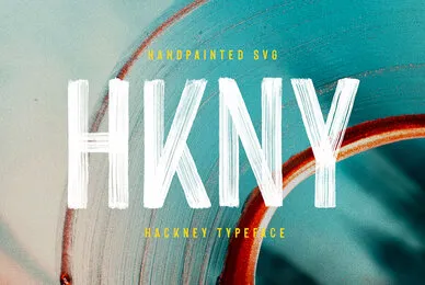 Hackney Hand Painted SVG Font