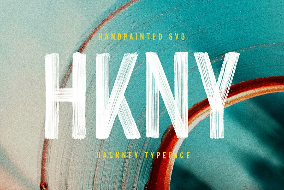 Hackney Hand-Painted SVG Font