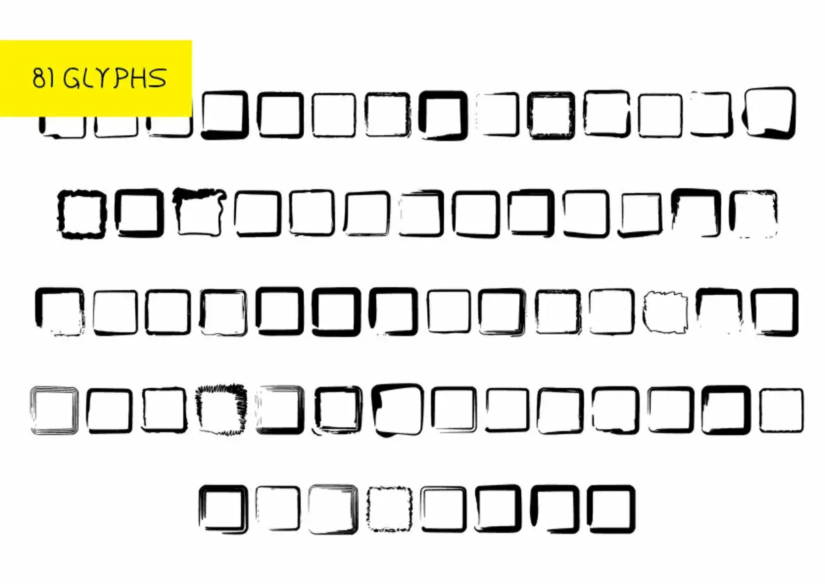Bm Graphics Rounded Squares Font Fontpath