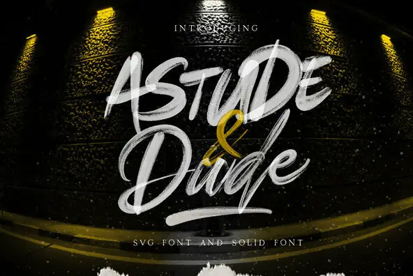 Astude and Dude - SVG Font Font