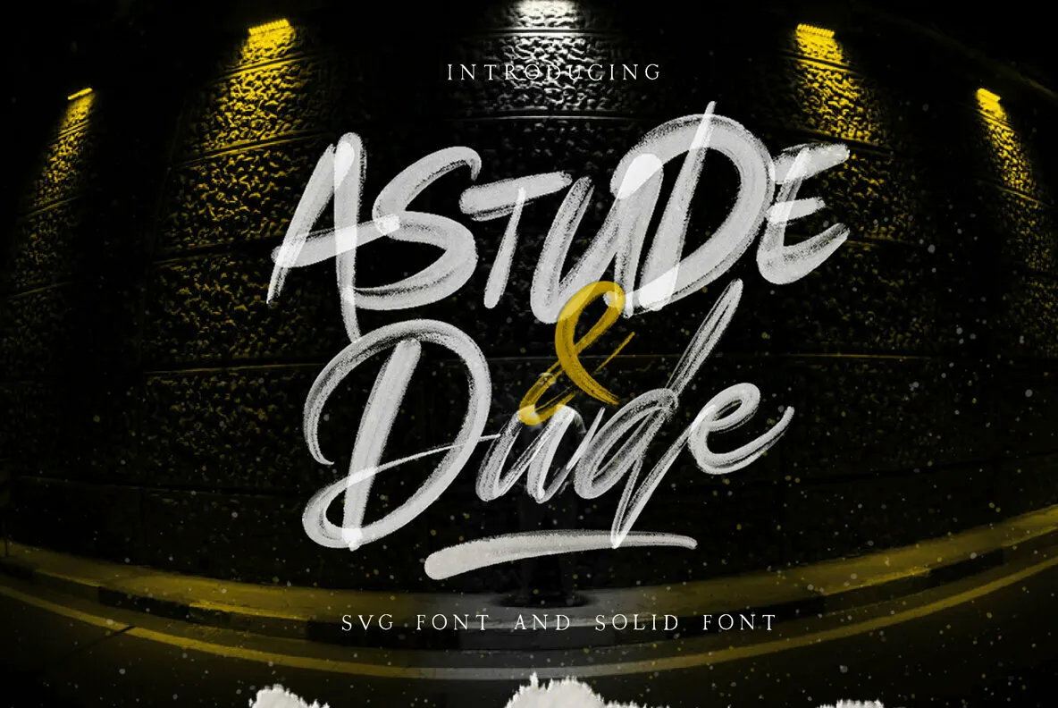 Astude and Dude - SVG Font